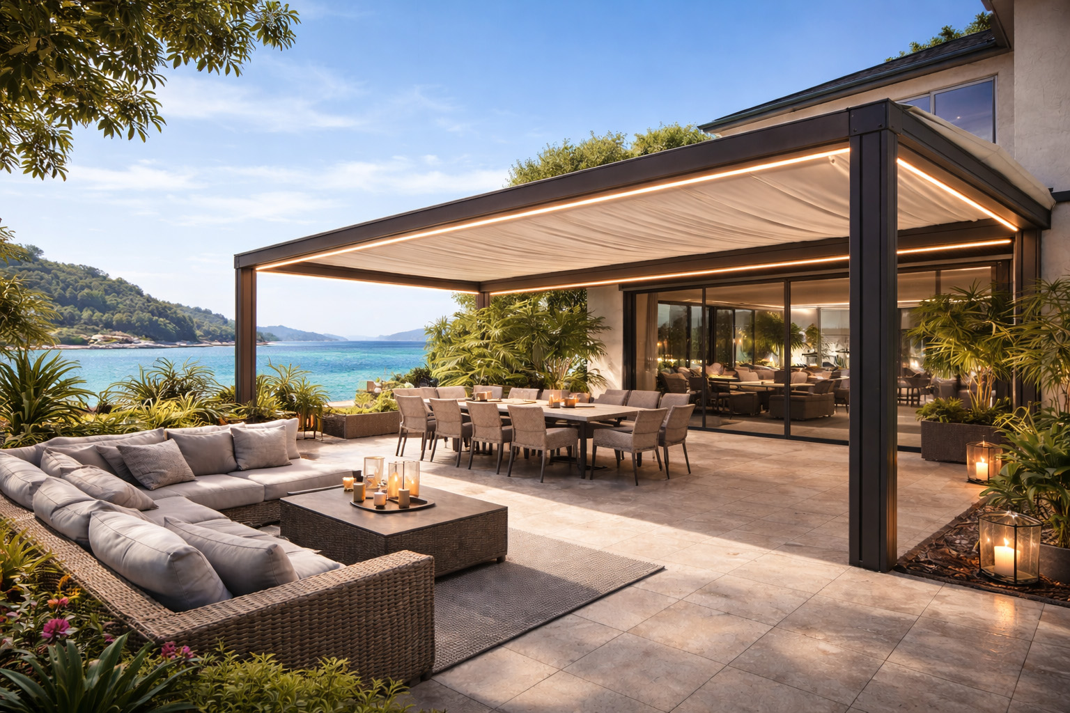 Fabric Pergola